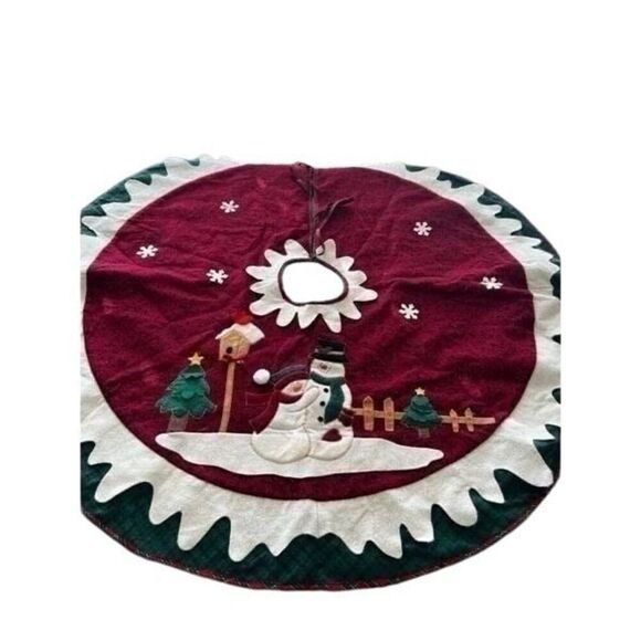 Vintage christmas tree skirt - Picture 1 of 5